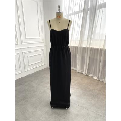 China Anti-static spaghetti tie a line color women party dress wedding bridesmaid dress for sale