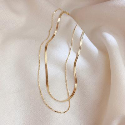 China Simple fashionable sense 2020 new casual/sporty style of luxury gold pearl collection necklaces for sale