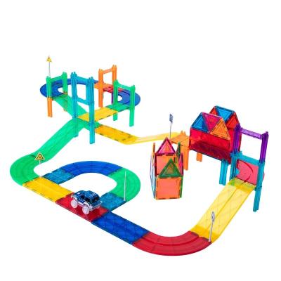 China Construction Toy Christmas Sale Early Childhood Toy Magnet Track Educational Set for sale