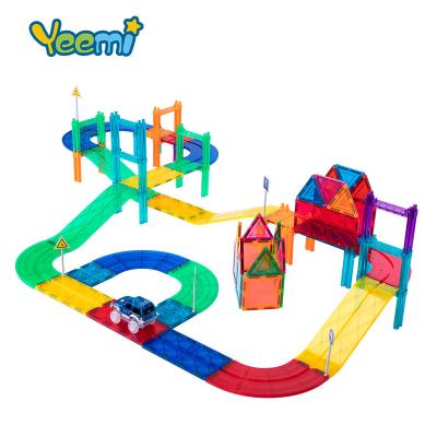 China Toy construction of Toy Children's study and education toy magnet rail car building block for sale