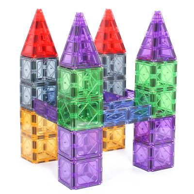 China Building Toy Castle Building Blocks Toys Compatible Custom Printed Clear Set Magnetic Intelligence Toy For Kids Tiles Blocks for sale