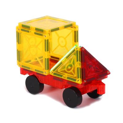 China Building Toy New Light Color Magnetic Building Tiles 10 Pcs Colorful Magnetic Blocks Kids Toys for sale