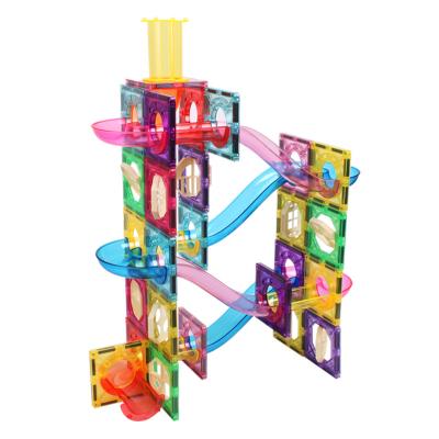 China Construction Toy Hot Selling 3D Construction Toys Building Block Ball Magnetic Pipes Marble Run Balls Sheet Set for sale