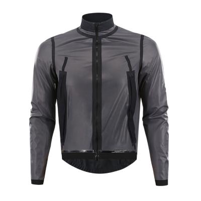 China High Quality Open Bike Double Cloth Mesh Fabric Waist Rain Cycling Jacket Plus Process Zipper Taped Strong Men for sale