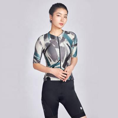 China PRO7 Breathable Recycled Short Sleeve Women Cycling Tank Top Custom Design Thoughtful Logo Bike Wears Garment Bicycle Top Manufacturer for sale