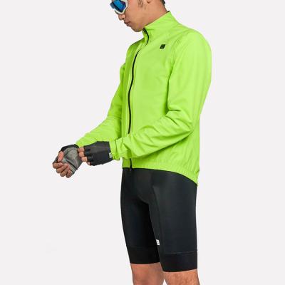 China Breathable High Quality Fluorescent Waterproof Mens Rain Jacket Road Bike Cycling Wear With Custom Logos And Designs for sale