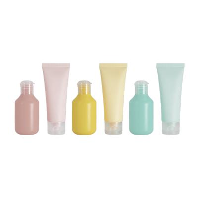 China Yellow Green Refillable Pink 40ML Face Tube Travel Cream Cosmetic Set Small Capacity Cosmetic Reusable for sale