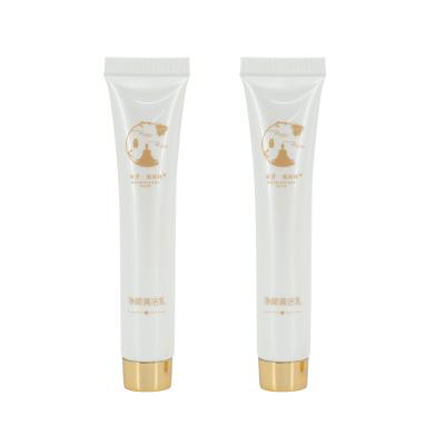 China OEM MINI Facial Cleanser Luxury Squeeze Cosmetic Empty Soft Cosmetic Tube With Screw Cap UV Gold for sale