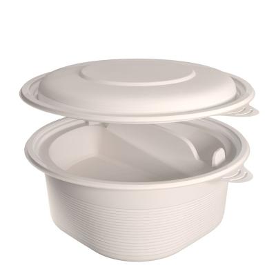 China Disposable china supplier round bento lunch packaging biodegradable disposable box for sale