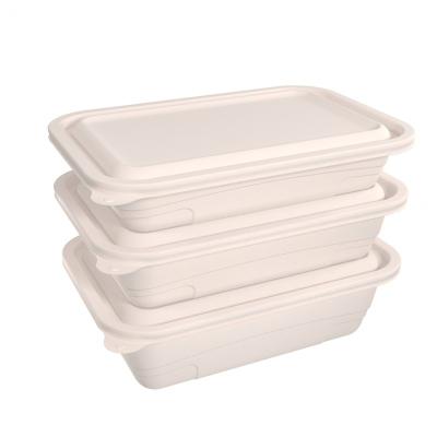 China Cornstarch Compostable Biodegradable Takeout Bowl Clamshell Disposable Food Container for sale