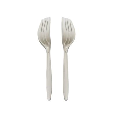 China Food Utensil Compostable Cornstarch Biodegradable Cutlery Knife Fork Spoon Degradable Disposable Tableware for sale