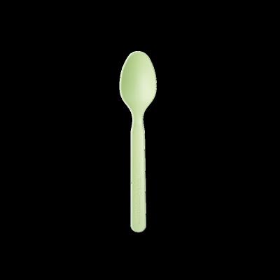 China Disposable Cornstarch Pla Spoon Eco-Friendly Compostable Biodegradable Plastic Handle Long Cutlery for sale