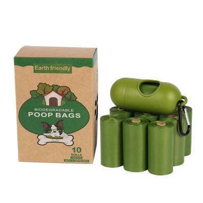 China Viable Biodegradable Dog Waste Poop Plastic Film Garbage Bag Rolls for sale