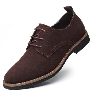 China Wholesale Men's Office Fashion Trend Suede Formal Wear Shoes British Style Plus Size Formal Wear Suitable For Work for sale