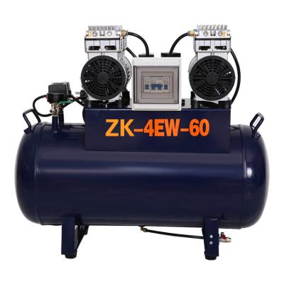 China Oil Free Silent Quiet Dark Blue Color Oil Free Air Compressor For Dental Chair for sale