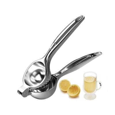 China Sustainable Stainless Steel Kitchen Tools Manual Fruit Orange Pomegranate Lemon Silicone Citrus Lime Squeezer Handheld Juicer for sale