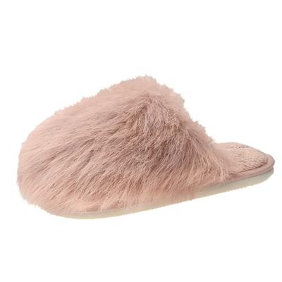 China 2021 New Different Designed Light Weight And Color Plush Slippers Women Plush Slippers for sale