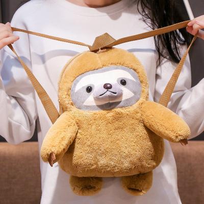 China New Design Promotional Plush Sloth Gifts Toy Stuffed Wild Animal Plush Bradypod Soft Bag for sale