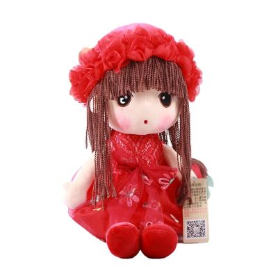 China Wholesale 50cm- 95cm decoration girl plush dolls stuffed toy with new lovely hat costom plush toy baby gifts for sale