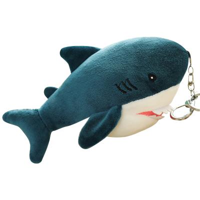 China Custom Cute Stuffed Animal Cute Shark Plush Pendant New Arrival Doll Plush Shark Key Chain Toy for sale