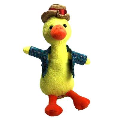 China Home Decoration Gifts Selling Dancing Duck Plush Toy Electric Duck Stuffed Toys Custom Singing Talking Learning Stuffed Doys Stuffed Animal Toys for sale