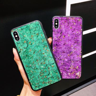 China Anti-fall Luxury Pure Color Marble Split Grain TPU+PC Shockproof Phone Case For iPhone 12 Pro Max for sale