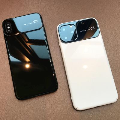 China Luxury Ultra-thin Lens Anti-drop Mirror Shockproof Hard PC Phone Case Cover For iPhone 12 Pro Max for sale