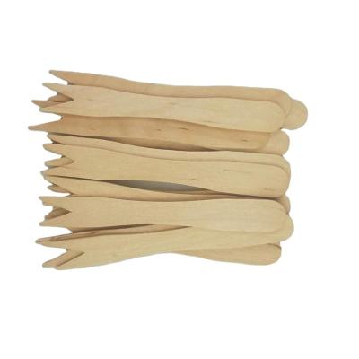 China Disposable Disposable Wooden Fruit Fork for sale