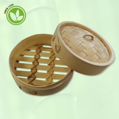 China Quality Steam Stocked Natural Bamboo Basket for Chinese Dim Sum for sale