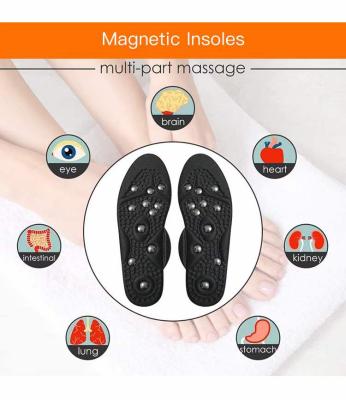 China Lizeng Magnetic Memory Foam Acupressure Massage Foot Therapy Reflexology Pain Relief Shoe Insoles for sale