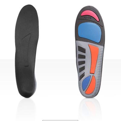 China Hot Selling New Gel Insole Comfort Polyfoam Massage Foot Insoles With Tpu Shell Soft Poron Insoles for sale