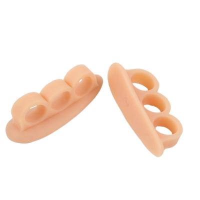 China Foot Care & toe protector & Soft Nail Separators Stretchers Silicone Foot Care Gel Protector Toe Separators for sale