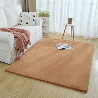 China High quality hot sale gray fluffy modern rug washable for bedroom or living room for sale