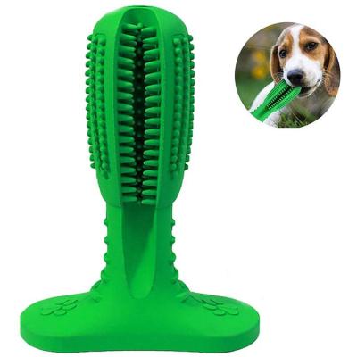 China Dog Dental Care Aggressive Chewing Toothbrush Natural Rubber Cleaning Stick For Medium Large Dog Pets for sale