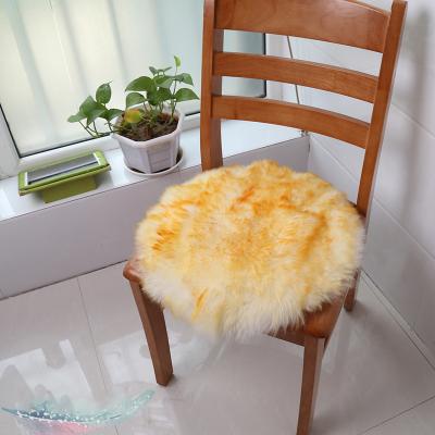 China Long Pile Design Natural Shag Rug Faux Fur Blanket Washable As Chair Cushion Cover for sale