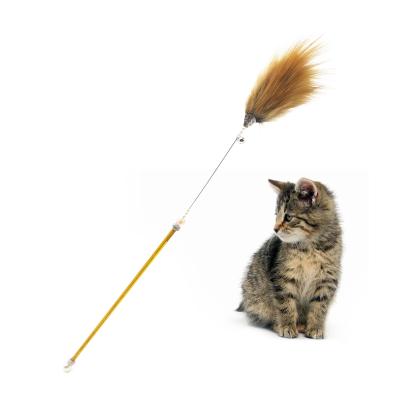 China Viable Wholesale Interactive Cat Puzzle Magic Wand Toy With Real Fox Fur for sale