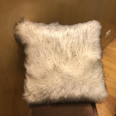 China Hotsale good handfeeling fluffy faux fur pillow cover as living room decoration for sale