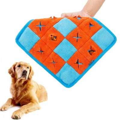 China Eco-Friendly Soft Fleece Pet Feeding Mat Dog Sniffle Slower Driver Pad for sale