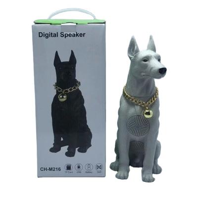 China Various designer wholesale good quality LED flashing light decorative wireless speaker CH-M216 dog indoor speaker for sale