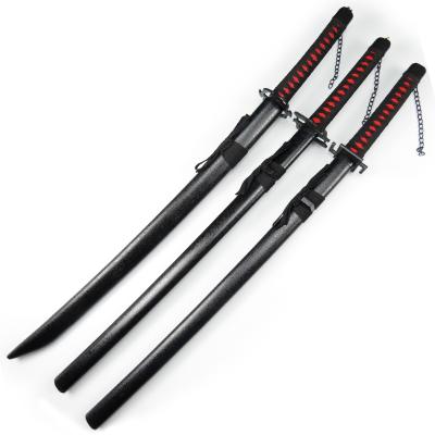 China Wooden Bleach Kurosaki Ichigo Tensa cosplay Zangetsu three fashion toy wooden swords for sale