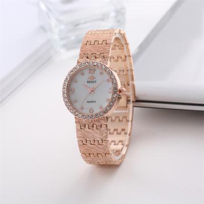 China Lady Watch 2020 popular fashion new quartz ladies alloy watch women Rose Gold Wrist Watch for sale