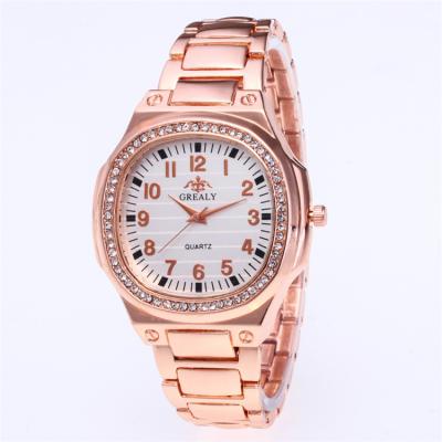 China Popular Lady Watch Stylish Fashion Bracelet Watch Women Alloy Band Girl Dress Quartz Watch Reloj Relogio Feminino for sale