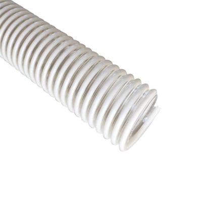 China UV Resistant PVC Sprial Corrugated Hose Reinforced Water Pump Suction Discharge Tube Pipe Duct Hose for sale