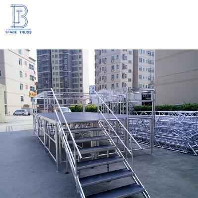 China fashion show foresight selling high quality concert aluminum stair rise dance stage platform en venta