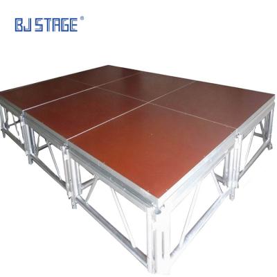 China Stage c price alloy 6082-T6 / 6061-T6 aluminum portable stage / indoor design aluminum platform used stage for sale en venta