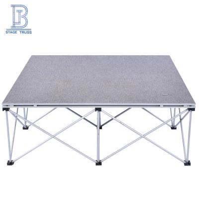 China Round Removable Plywood Glass Stage Platform Wedding Party Aluminum Stage en venta