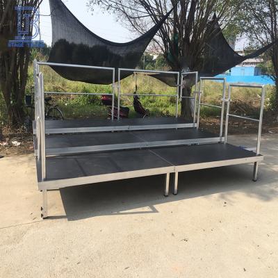 China Movable Movable 18mm Adjustable Non-slip Plywood Outdoor Wedding Stage Platform Te koop