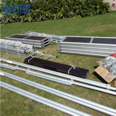 China Chinese factory direct aluminum high stage DJ finish line corner truss room light TV cuore apartment galvanize roof trusses canopy roof en venta