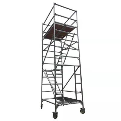 Cina Minimalist Customized Mobile Stable High Loading Capacity Aluminum Construction Scaffolding in vendita