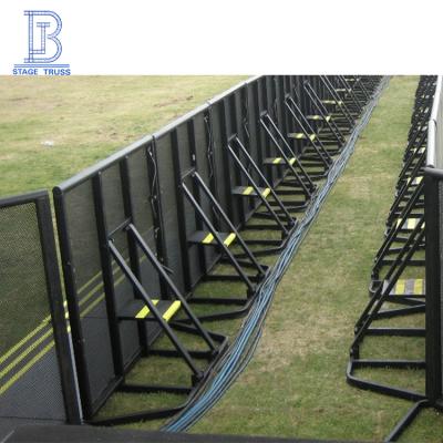 Chine Durable Outdoor Concert Crowd Crash Control Mojo Stage Barrier Aluminum Barrier à vendre